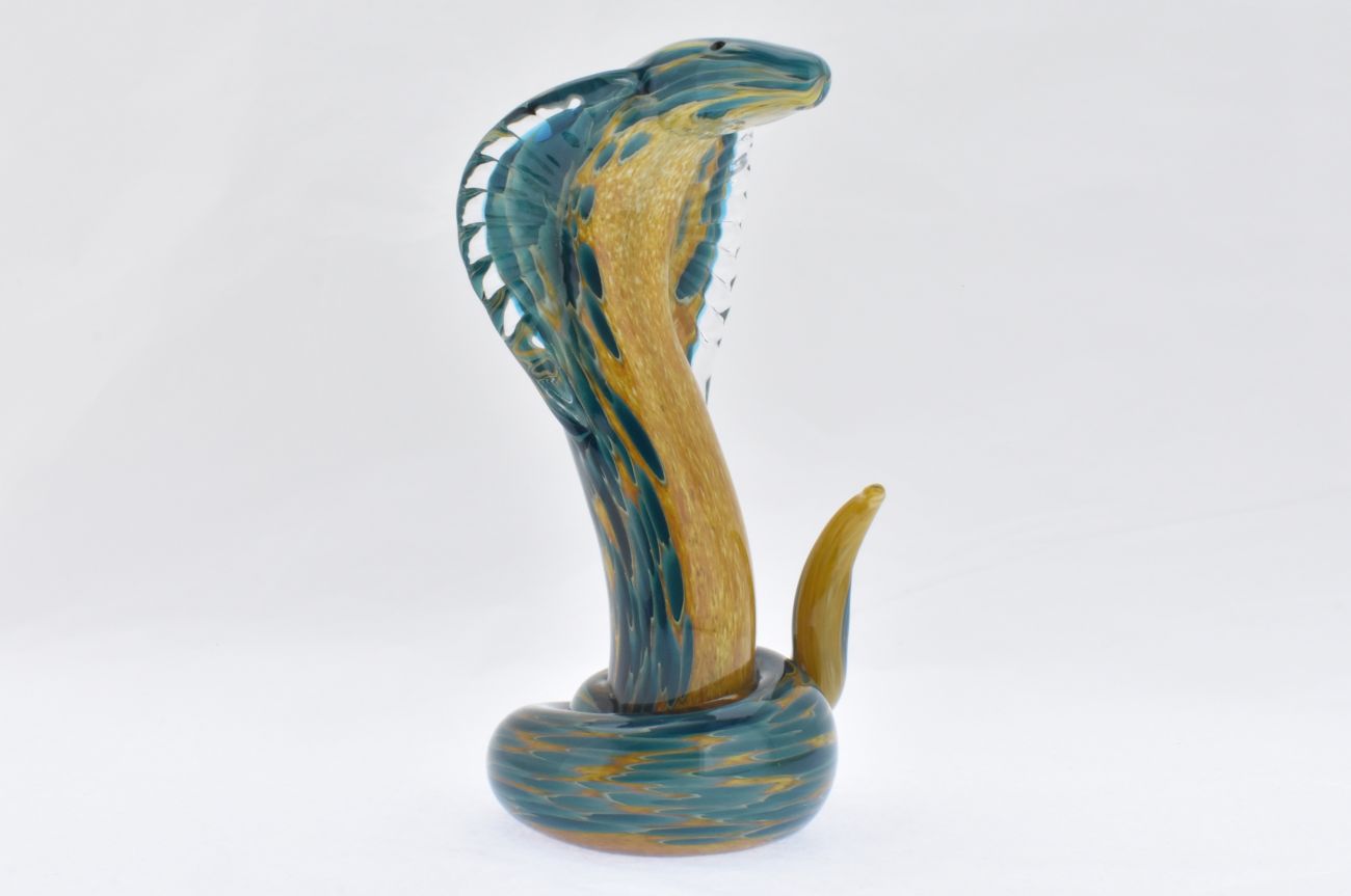 Art Glass Cobra Snake