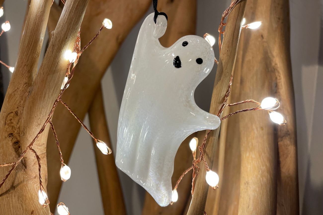 Art Glass Hanging Ghosts