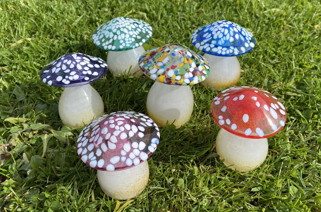 Art Glass Mushroom