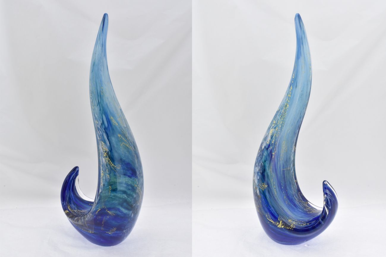 Art Glass Ocean Form