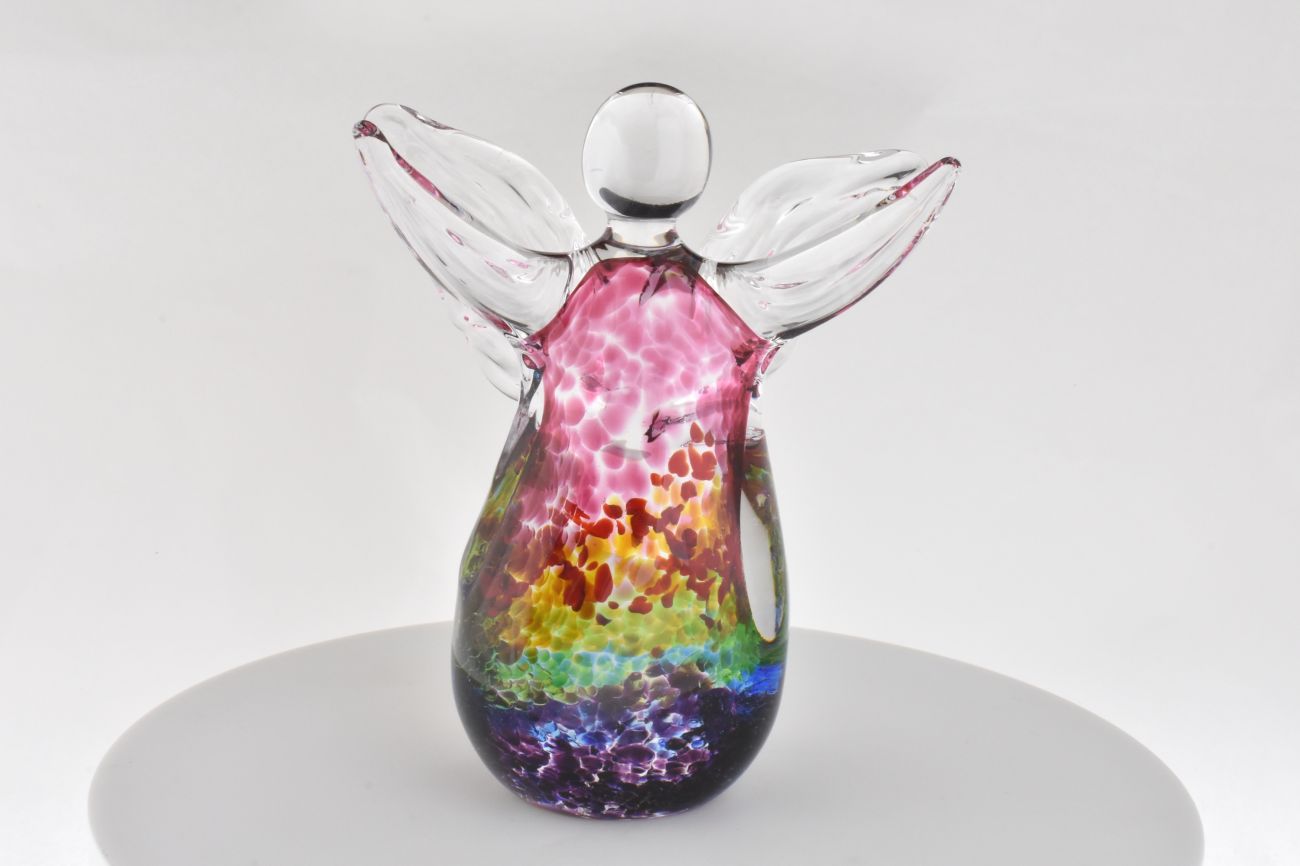 Art Glass Rainbow Angel - Small