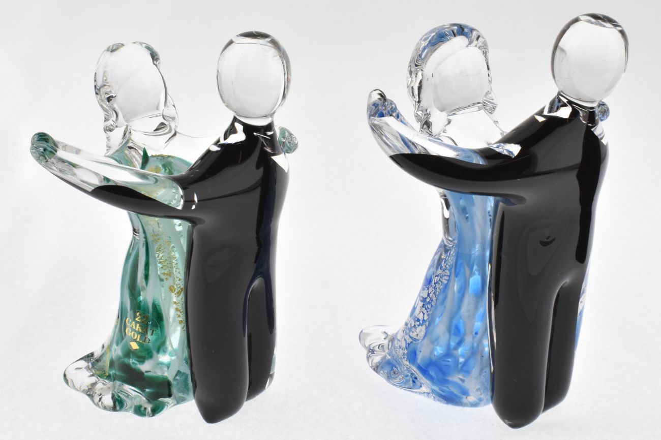Art Glass Small Dancing Couples