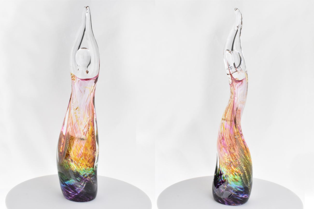 Art Glass Rainbow Figurine